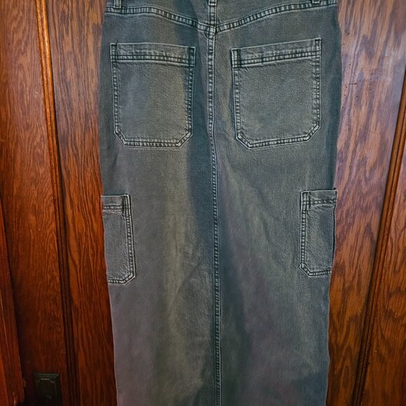 Sts Blue Maddie Maxi Skirt Womens Size 26 green Front Slit Stretch Side Pocket - Picture 12 of 13